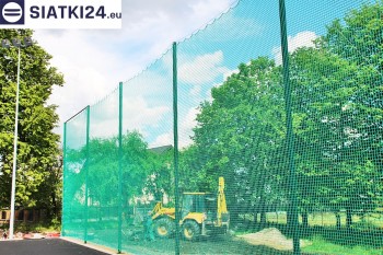 Siatki Ełk - Zabezpieczenie za bramkami i trybun boiska piłkarskiego dla terenów Ełk